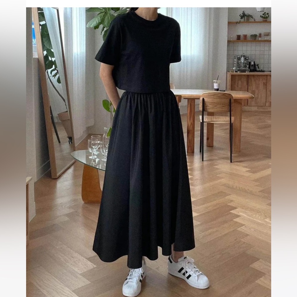 SANNA NY Adjani Black Skirt Size S (labeled as M but fits like Small) WORN ONCE
